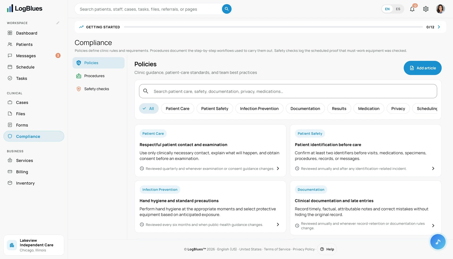 Compliance and the audit trail in LogBlues