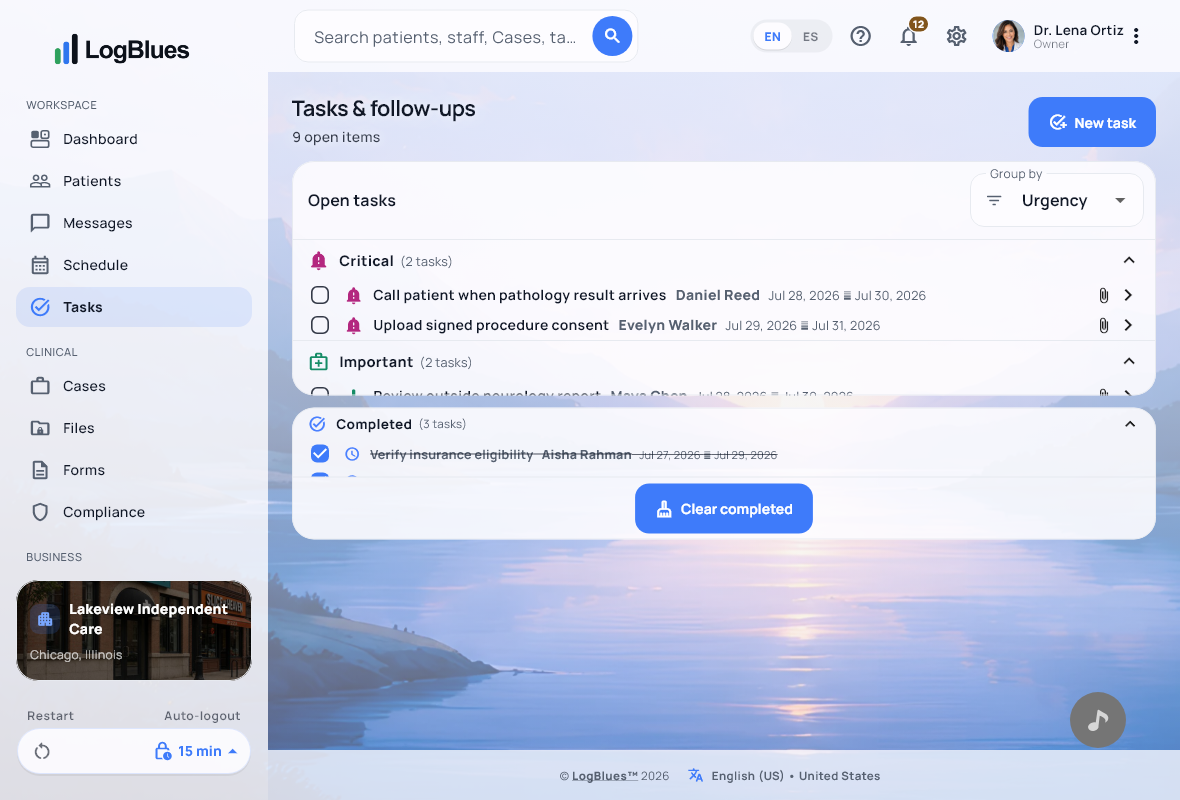 Tareas en una laptop, con el tema Founders Edition