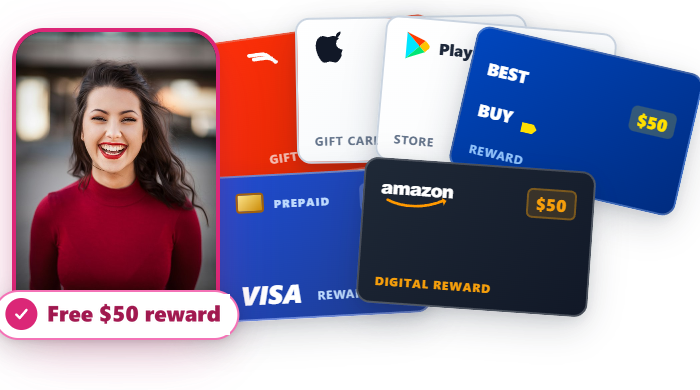 Digital gift cards stacked beside a partner card